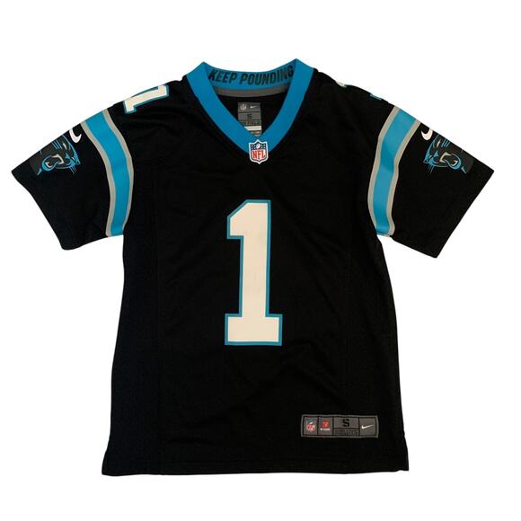 Nike Youth Size S (8) Carolina Panthers #1 Newtown NFL Football Jersey - Picture 1 of 15